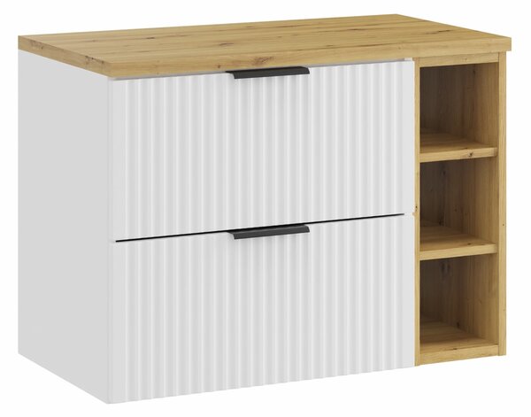 Comad Koupelnová skříňka pod deskové umyvadlo Adel White SET-ADW B ARTISAN 80 bílá/dub artisan