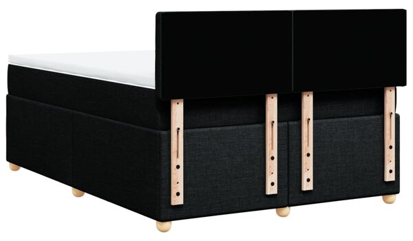 Box spring postel s matrací černá 140 x 190 cm textil 3286691