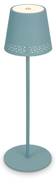 BRILONER LED nabíjecí stolní lampa 38 cm 2,6W 280lm tyrkysová IP44 BRILO 7438-010