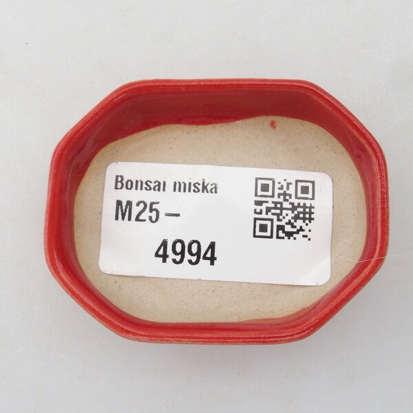 E-bonsai Mini bonsai miska 5,5 x 4 x 1,5 cm červená
