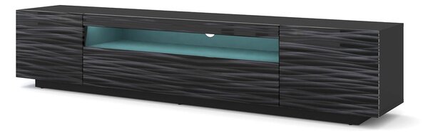 BIM Televizní stolek Aura 200 SAHARA/ČERNÝ s LED osvětlením