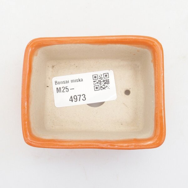 E-bonsai Mini bonsai miska 8 x 6 x 3,5 cm oranžová
