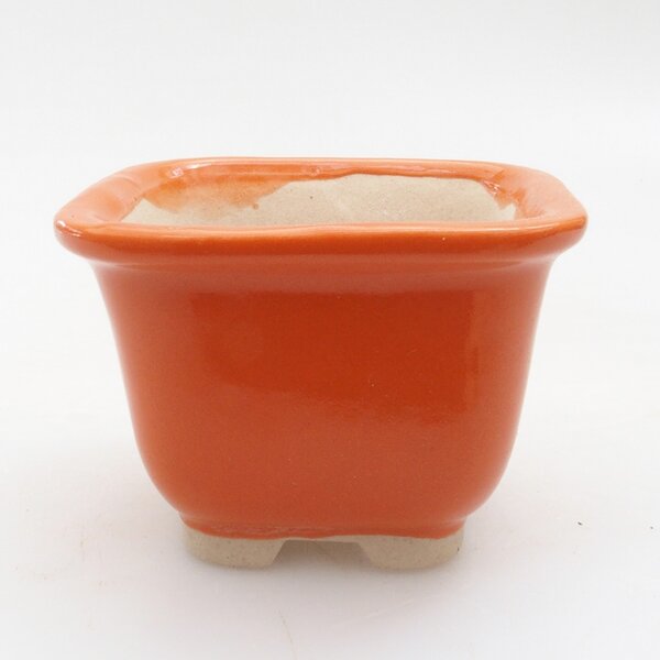 E-bonsai Mini bonsai miska 6 x 6 x 4,5 cm oranžová