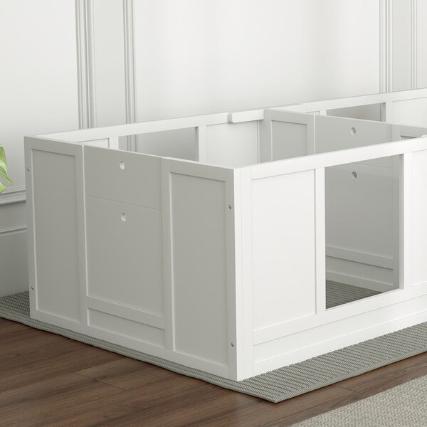PawHut Box pro štěňata, Ohrádka pro štěňata s designem ve dvou místnostech, Ohrádka pro psy s dveřmi, Box pro štěňata pro malé psy, 164x80x48 cm, Bílá