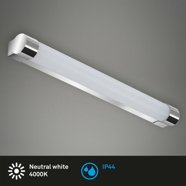 BRILONER LED nástěnné svítidlo 59,2 cm 10W 1200lm chrom IP44 BRI 2051118