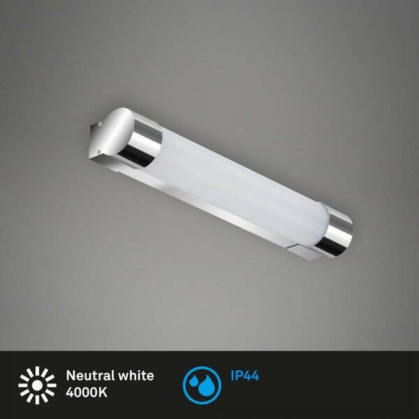 BRILONER LED nástěnné svítidlo do koupelny 35,2 cm 8W 720lm chrom IP44 BRI 2051018