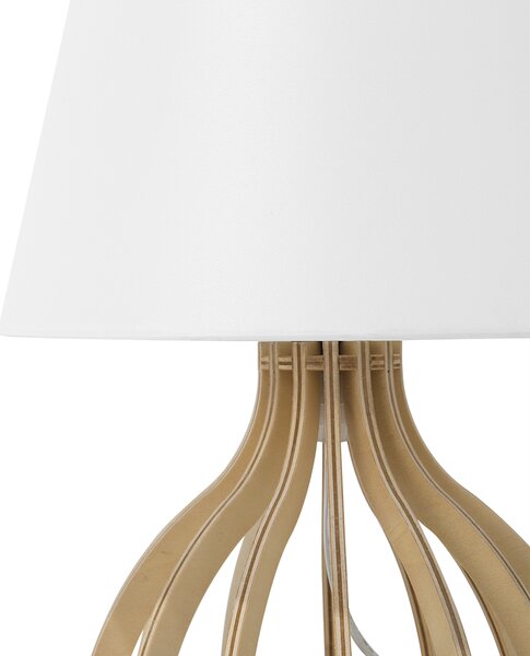 Stolní lampa AGUEDA Hnědá/Bílá