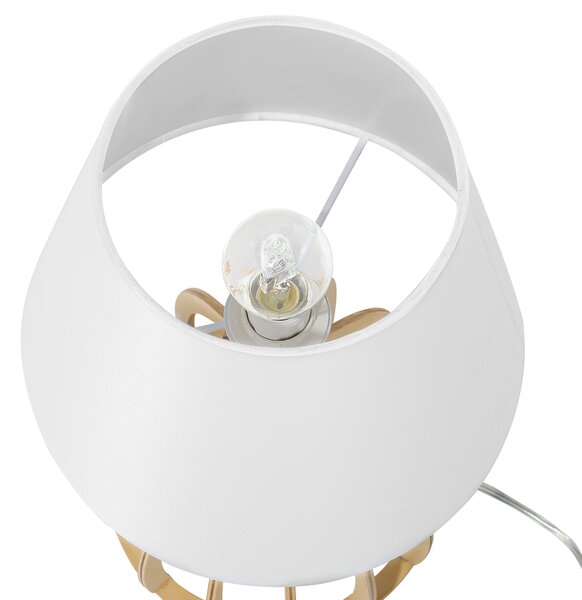 Stolní lampa AGUEDA Hnědá/Bílá