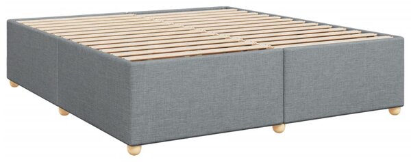 Box spring postel s matrací světle šedá 180 x 200 cm textil 3286752