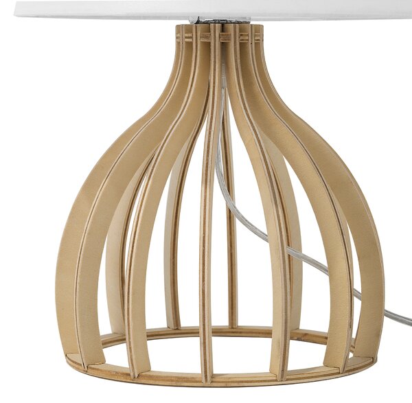 Stolní lampa AGUEDA Hnědá/Bílá