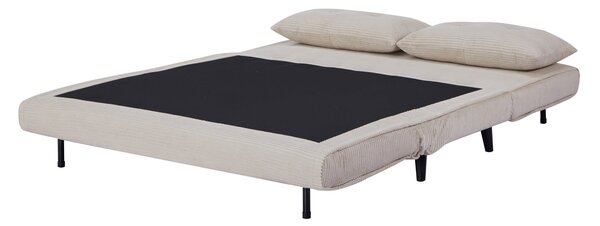 Rozkládací pohovka SMART MULTIFUNCTION 140 CM béžová manšestr