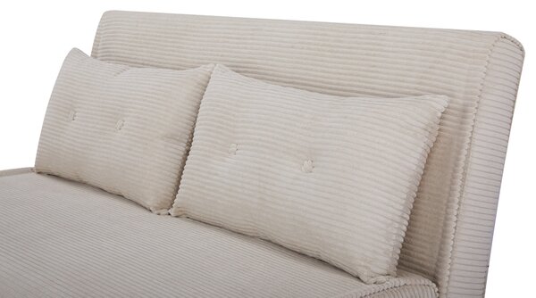 Rozkládací pohovka SMART MULTIFUNCTION 140 CM béžová manšestr