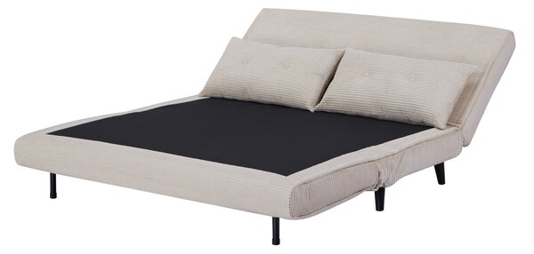 Rozkládací pohovka SMART MULTIFUNCTION 140 CM béžová manšestr
