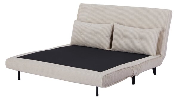 Rozkládací pohovka SMART MULTIFUNCTION 140 CM béžová manšestr