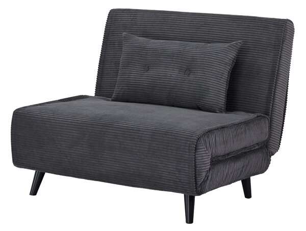 Rozkládací křeslo SMART MULTIFUNCTION 100 CM šedá manšestr Nábytek | Obývací pokoj | Křesla | Klasická