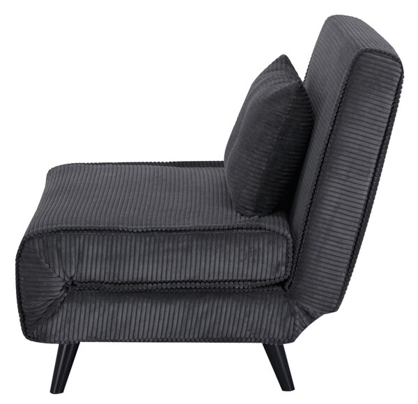 Rozkládací křeslo SMART MULTIFUNCTION 100 CM šedá manšestr Nábytek | Obývací pokoj | Křesla | Klasická