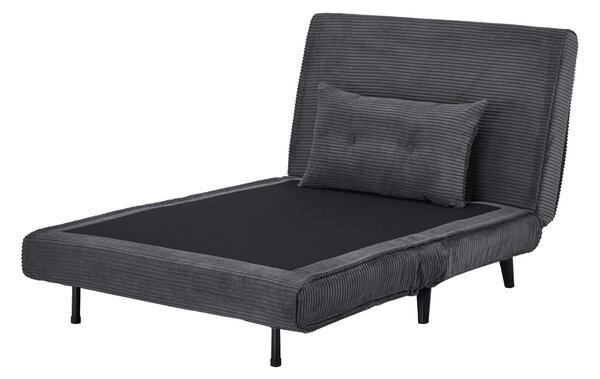 Rozkládací křeslo SMART MULTIFUNCTION 100 CM šedá manšestr Nábytek | Obývací pokoj | Křesla | Klasická