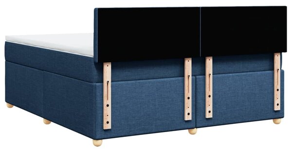 Box spring postel s matrací modrá 180x200 cm textil 3286779