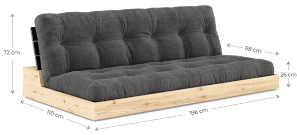Karup Design Rozkládací pohovka Base 196 cm