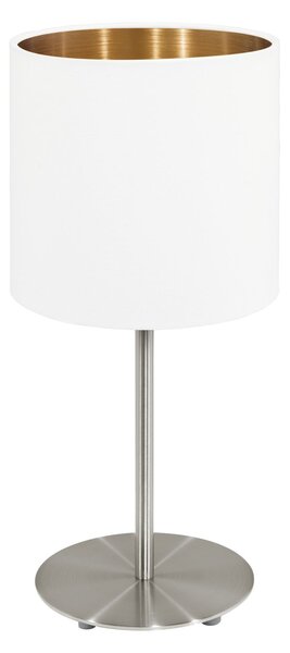 EGLO Stolní lampička PASTERI, bílá / měď 95048