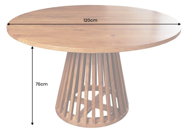 Kulatý jídelní stůl MAISON JADE 120 CM masiv akácie Nábytek | Jídelní prostory | Jídelní stoly | Kulaté