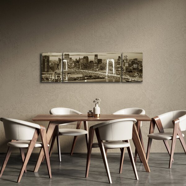Obraz - Zlaté velkoměsto (170x50 cm)