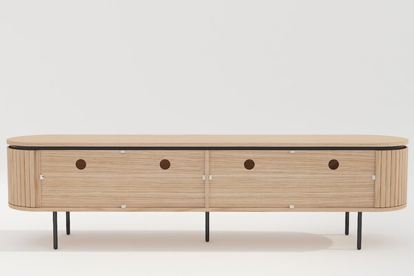 Televizní stolek ATELIER 200 CM dubová dýha Nábytek | Obývací pokoj | Televizní stolky
