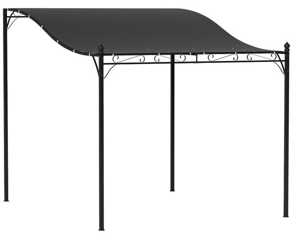Outsunny Pergola s Laminovanou Střechou, Voděodolná Pergolová Markýza, Samostatně Stojící Zahradní Pergola pro Terasu a Zahradu přibližně 2,5x3x2,5 m