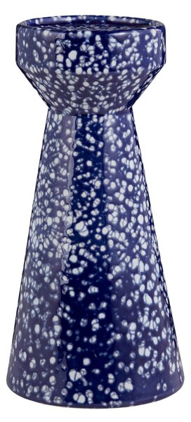 SPECKLE Stojan na sloupové svíčky 25 cm - tm. modrá