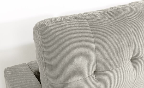Rohová pohovka STOCKHOLM 220 CM greige manšestr UNI Nábytek | Obývací pokoj | Sedací soupravy a pohovky | Sedací soupravy | Rohové