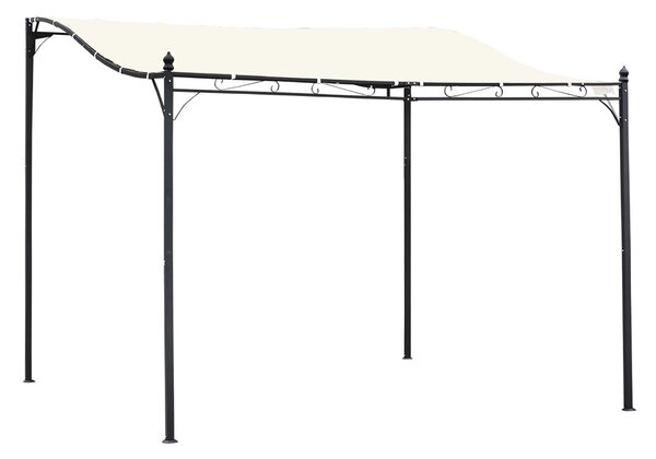 Zahradní pergola tent Outsunny s kovovým pláštěm 297x297cm | Aosom