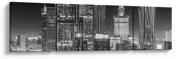 Obraz - Černobílý New York (170x50 cm)