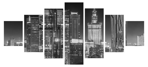 Obraz - Černobílý New York (210x100 cm)