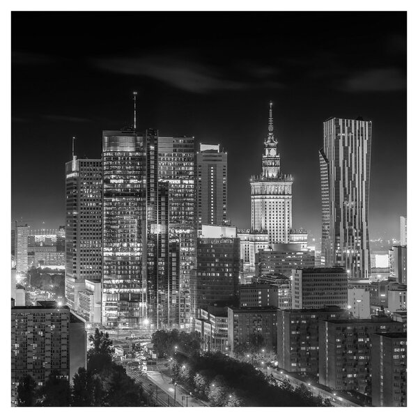 Obraz - Černobílý New York (30x30 cm)