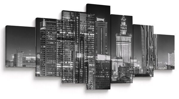 Obraz - Černobílý New York (210x100 cm)