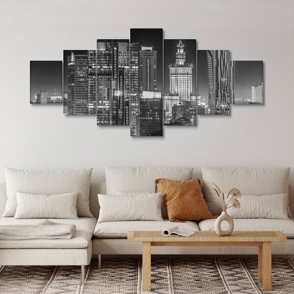 Obraz - Černobílý New York (210x100 cm)