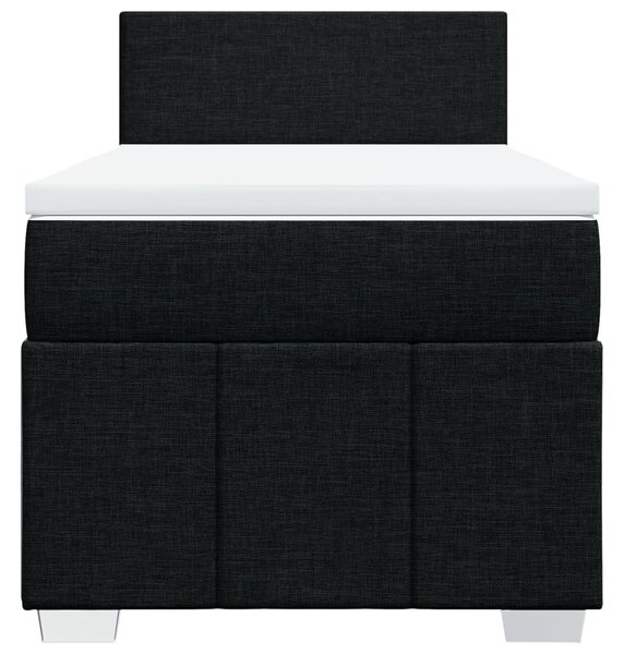 Box spring postel s matrací černá 80 x 200 cm textil 3286890
