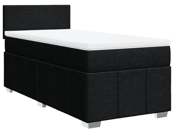 Box spring postel s matrací černá 80 x 200 cm textil 3286890