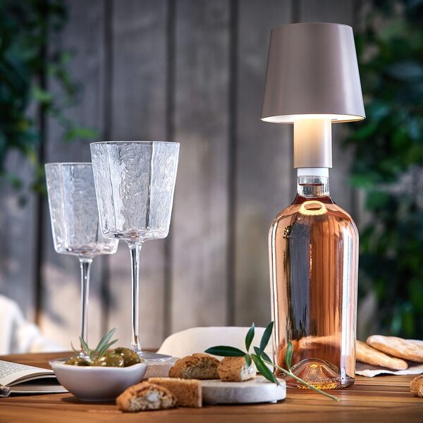 BOTTLE LIGHT LED Svítidlo na lahev - šedohnědá