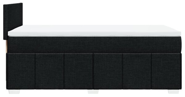 Box spring postel s matrací černá 80 x 200 cm textil 3286890
