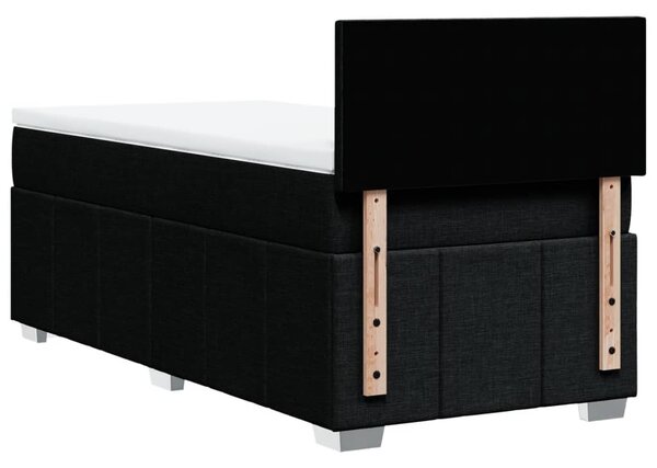 Box spring postel s matrací černá 80 x 200 cm textil 3286890