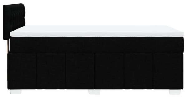Box spring postel s matrací černá 80 x 200 cm textil 3286904