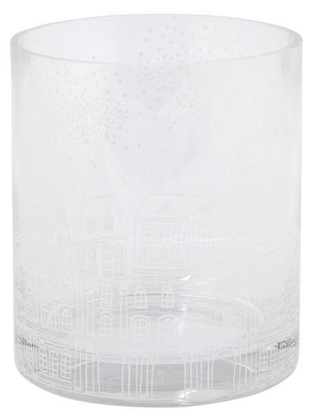 Storefactory Scandinavia Skleněný svícen Hus - Medium SF524