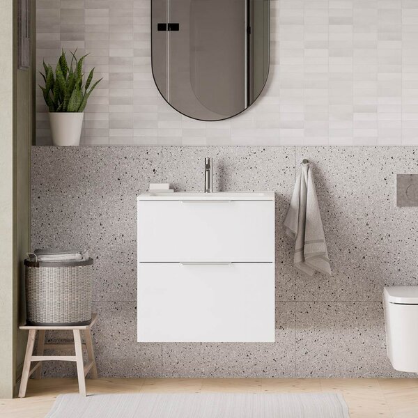 Umyvadlo Duravit s umyvadlovou skříňkou TIM 60 cm