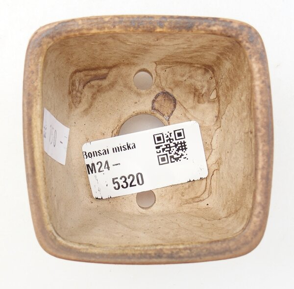 E-bonsai Keramická bonsai miska 6 x 6 x 4,5 cm růžová