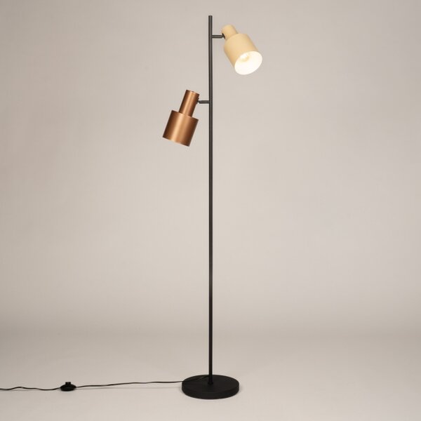 Stojací moderní lampa Verticolla Brown 2 (LMD)