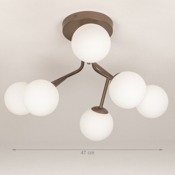 Stropní skleněné svítidlo Element 6 Brown (LMD)