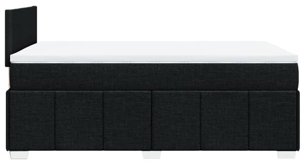 Box spring postel s matrací černá 120x190 cm textil 3289302