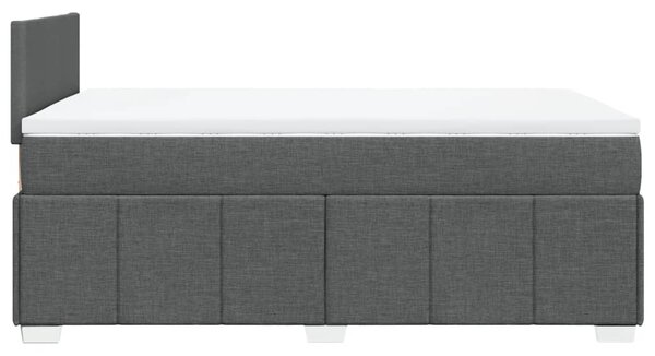 Box spring postel s matrací tmavě šedá 120x190 cm textil 3289301