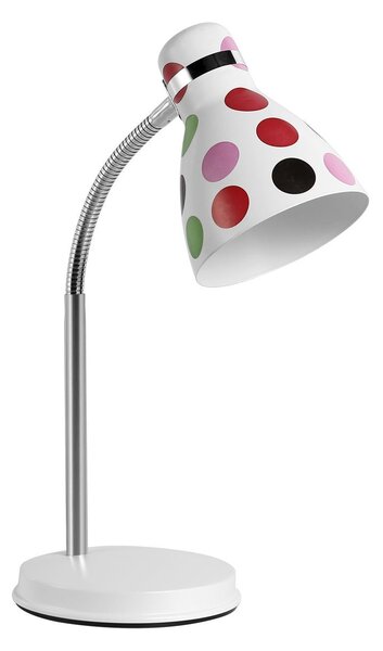 NIPEKO Stolní dětská lampa FANDA, barevné puntíky 9900046